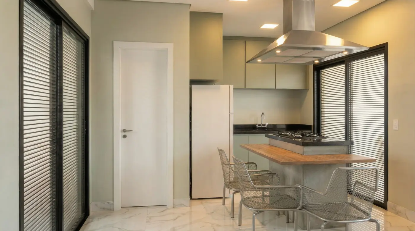 Cozinha integrada - Projeto de interiores