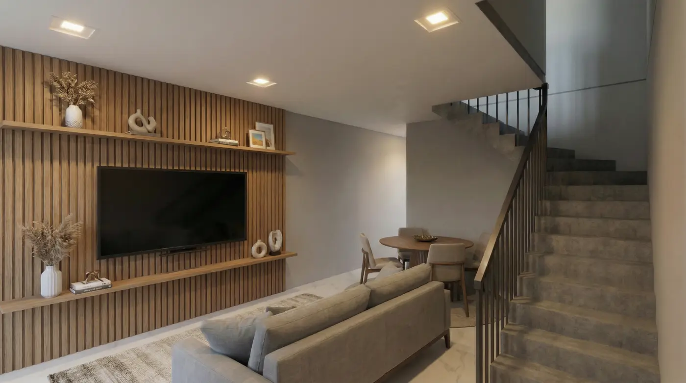 Sala e circulação - Projeto de interiores
